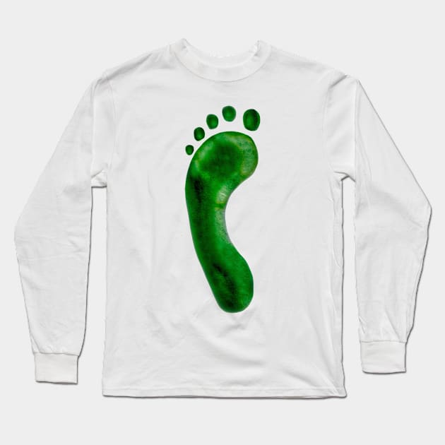 Footprint Long Sleeve T-Shirt by adrianbrockwell